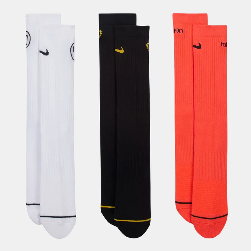 Nike Multi-Colour Total 90 Everyday Cushioned Crew Socks (3 Pairs)  | Best Price UAE